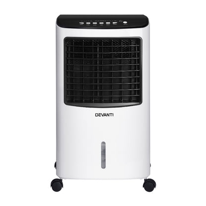 Devanti Evaporative Air Cooler Conditioner 8L EAC-C-RC-11C-WH