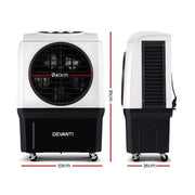 Devanti Evaporative Air Cooler Conditioner 45L EAC-E-020-BT-BL-WH