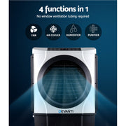 Devanti Evaporative Air Cooler Conditioner 60L EAC-E-050-RC-BL-WH