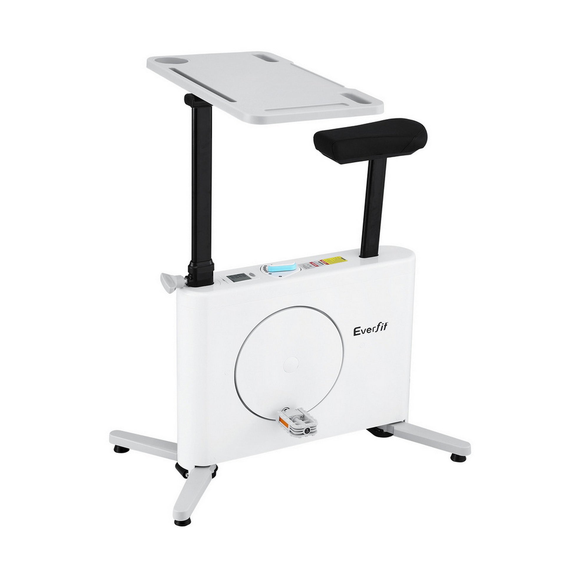 Everfit Exercise Bike Magnetic Desk Bike with Tabletop Fitness Home Workout Gym EB-B-DESK-BIKE-WH