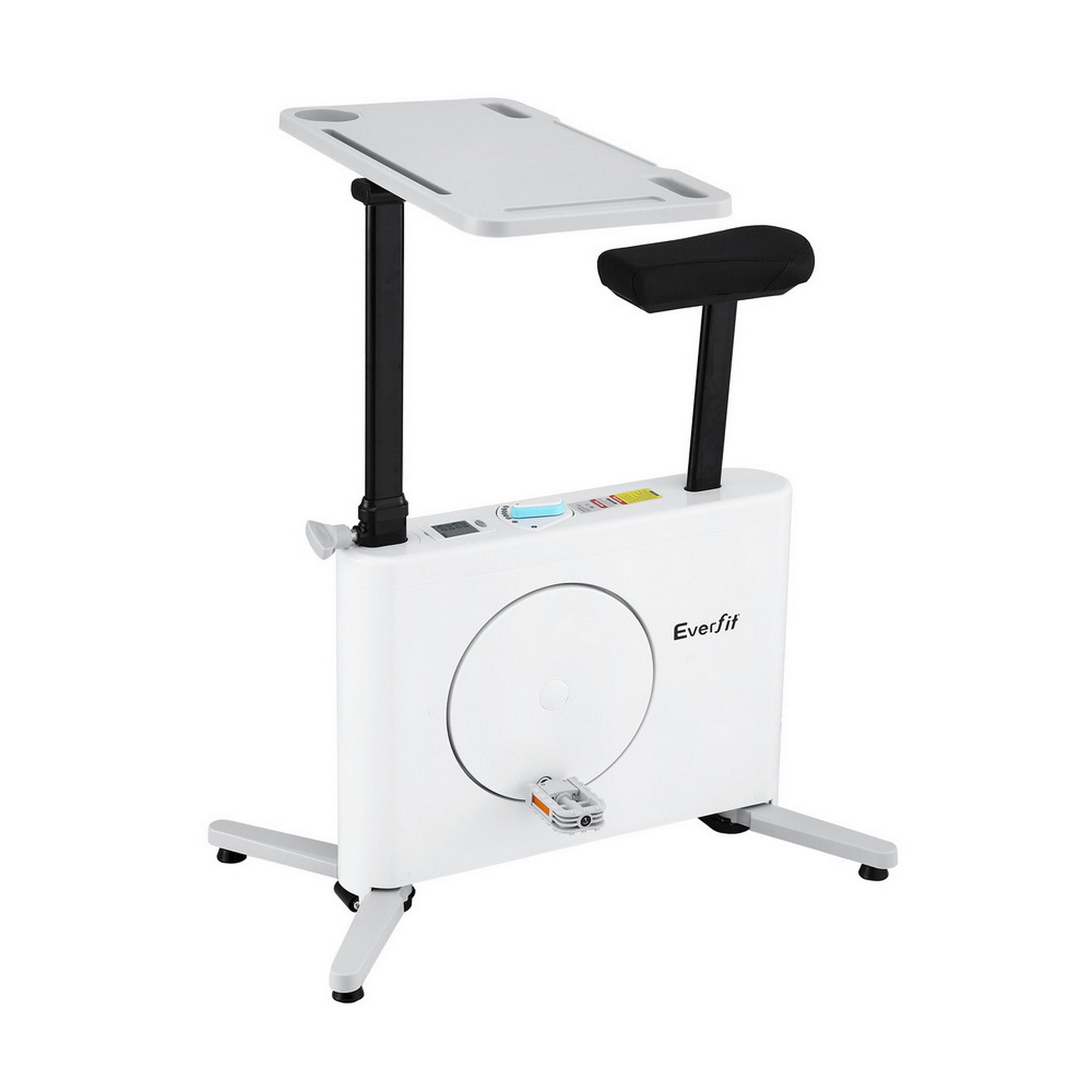 Everfit Exercise Bike Magnetic Desk Bike with Tabletop Fitness Home Workout Gym EB-B-DESK-BIKE-WH