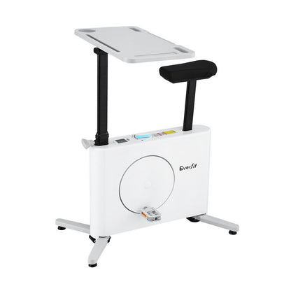 Everfit Exercise Bike Magnetic Desk Bike with Tabletop Fitness Home Workout Gym EB-B-DESK-BIKE-WH