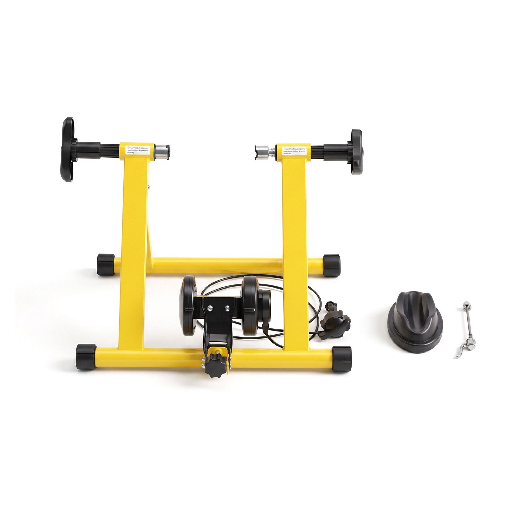 Everfit Bike Trainer Stand Indoor Riding Bicycle 6 Level Cycling Home Gym Yellow