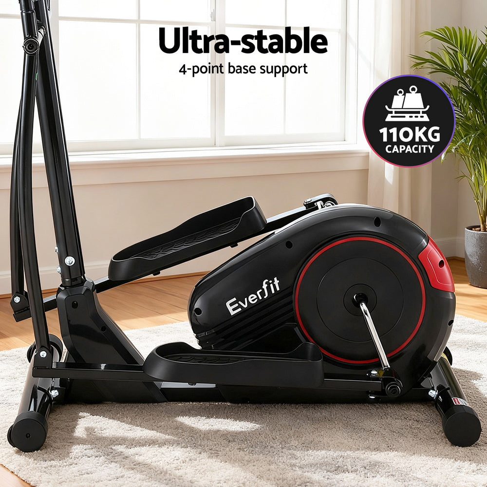 Everfit Exercise Bike Elliptical Cross Trainer Home Gym Fitness Machine LCD EB-B-MB-01-BKRD
