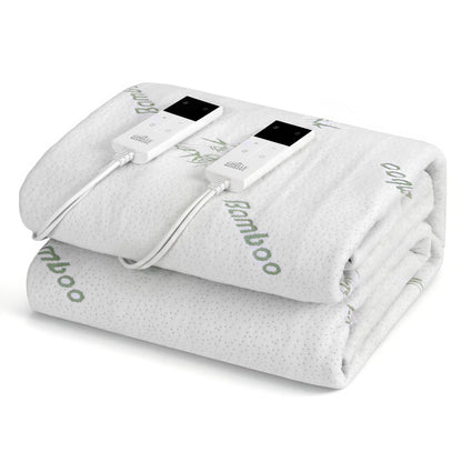 Giselle Electric Blanket Bamboo Fabric Double Fitted Heated Pad Underlay Washable Winter EB-C-BAM-LCD-D
