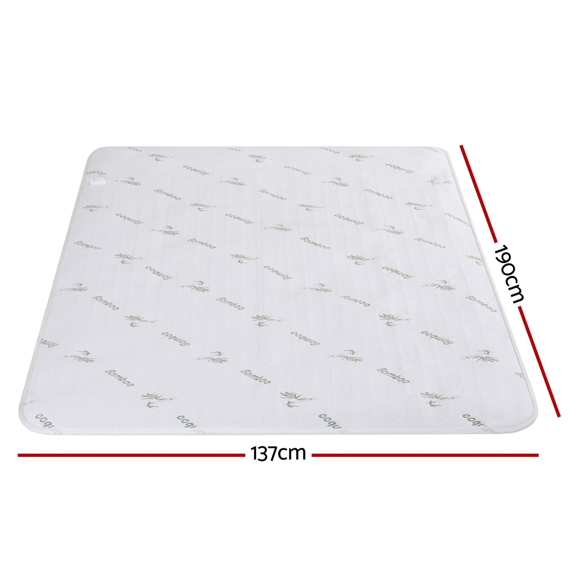 Giselle Electric Blanket Bamboo Fabric Double Fitted Heated Pad Underlay Washable Winter EB-C-BAM-LCD-D