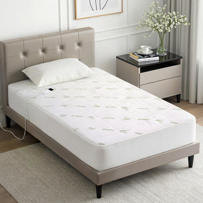 Giselle Electric Blanket Bamboo Fabric King Single Fitted Heated Pad Underlay Washable Winter EB-C-BAM-LCD-KS