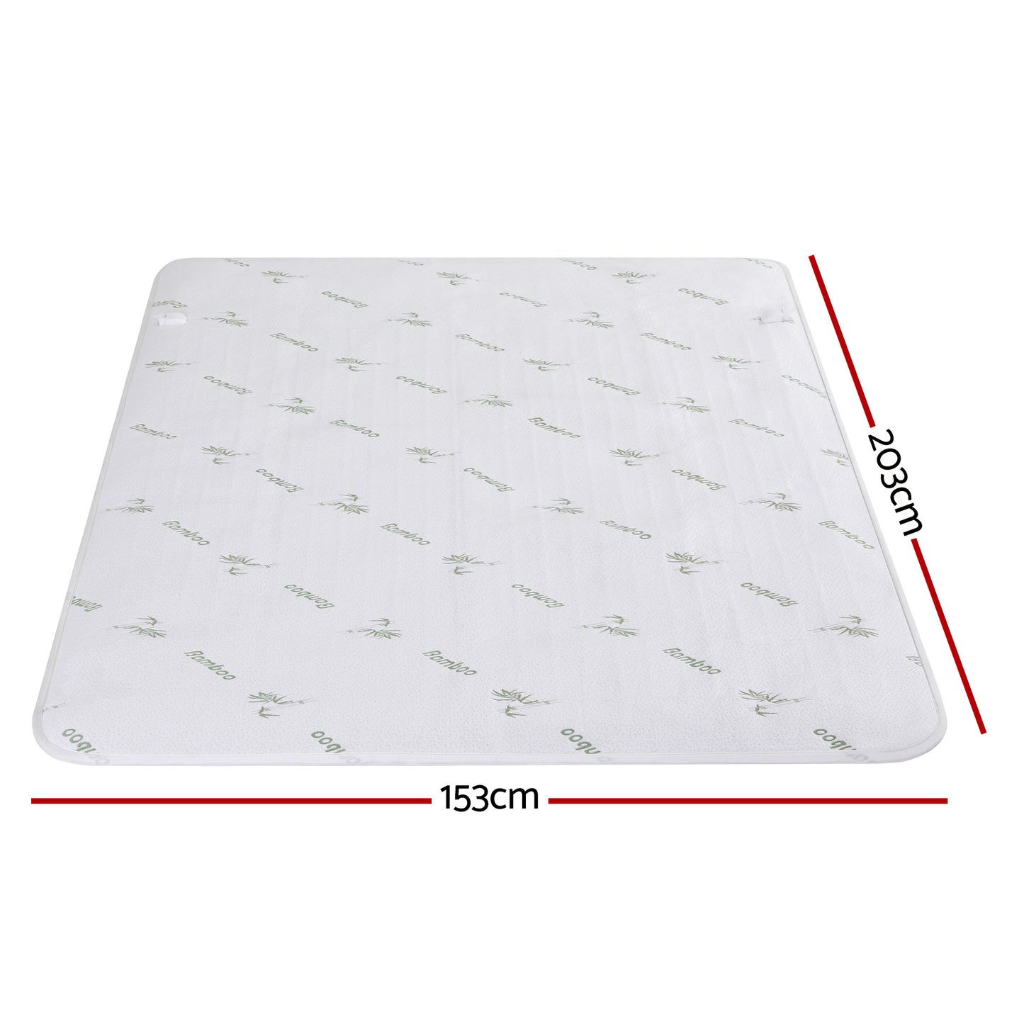 Giselle Electric Blanket Bamboo Fabric Queen Fitted Heated Pad Underlay Washable Winter EB-C-BAM-LCD-Q