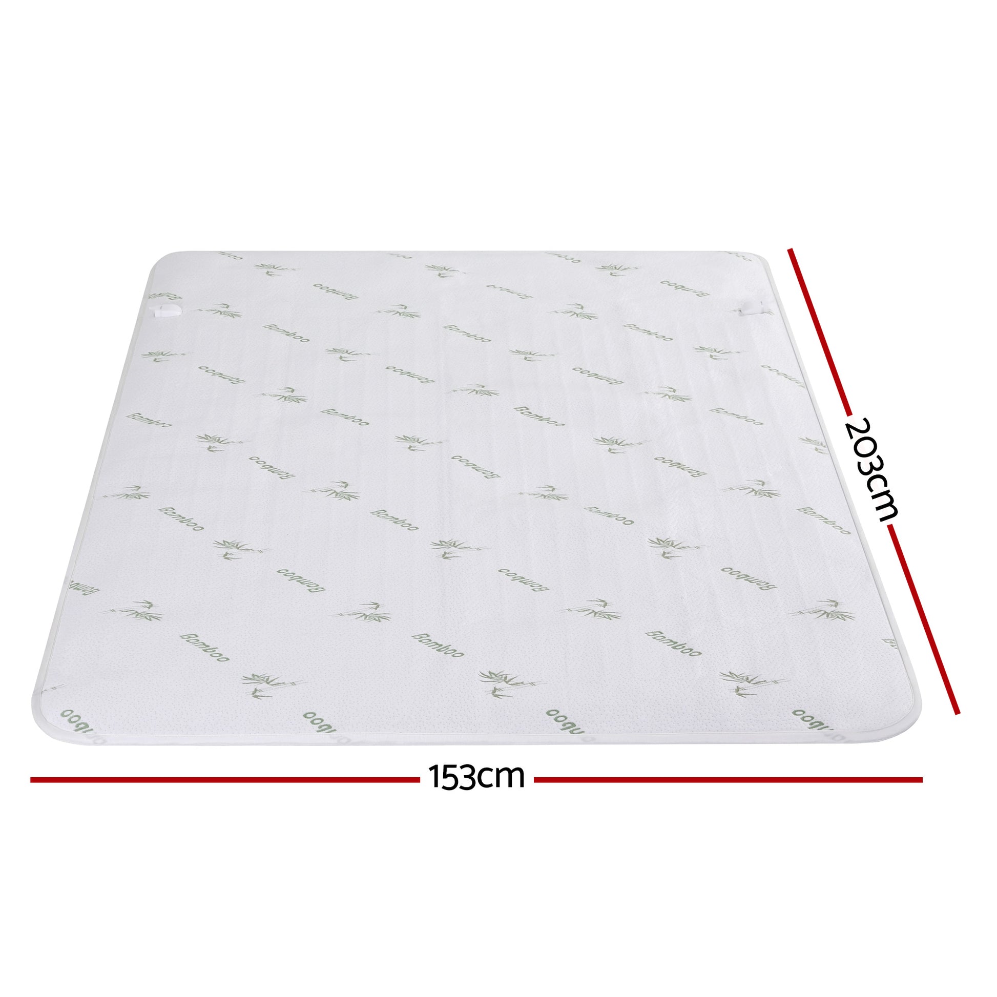 Giselle Electric Blanket Bamboo Fabric Queen Fitted Heated Pad Underlay Washable Winter EB-C-BAM-LCD-Q