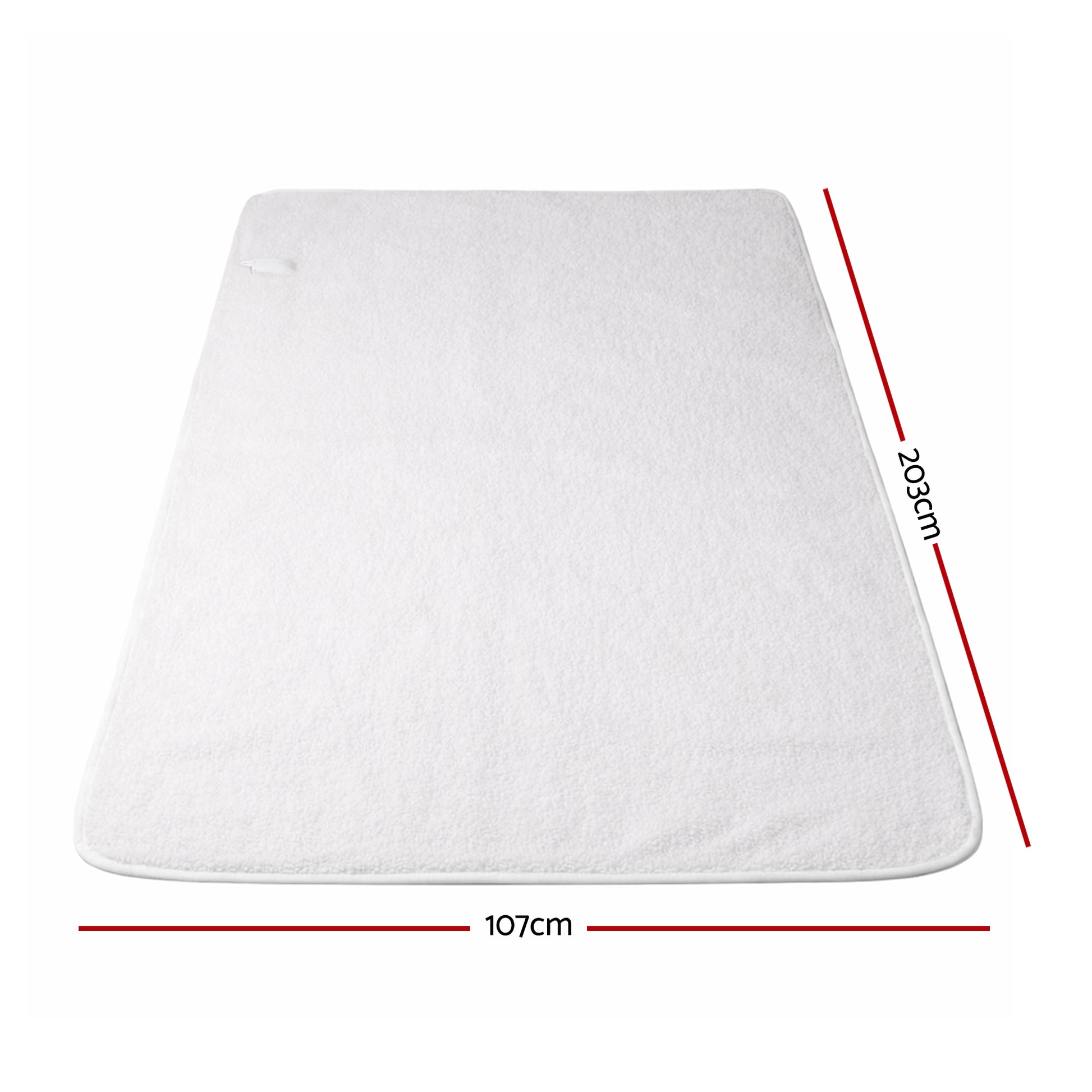 Giselle Electric Blanket LED Remote Sherpa Fleece Underlay Fully Fitted Machine Washable King Single EB-C-FL-LCD-KS