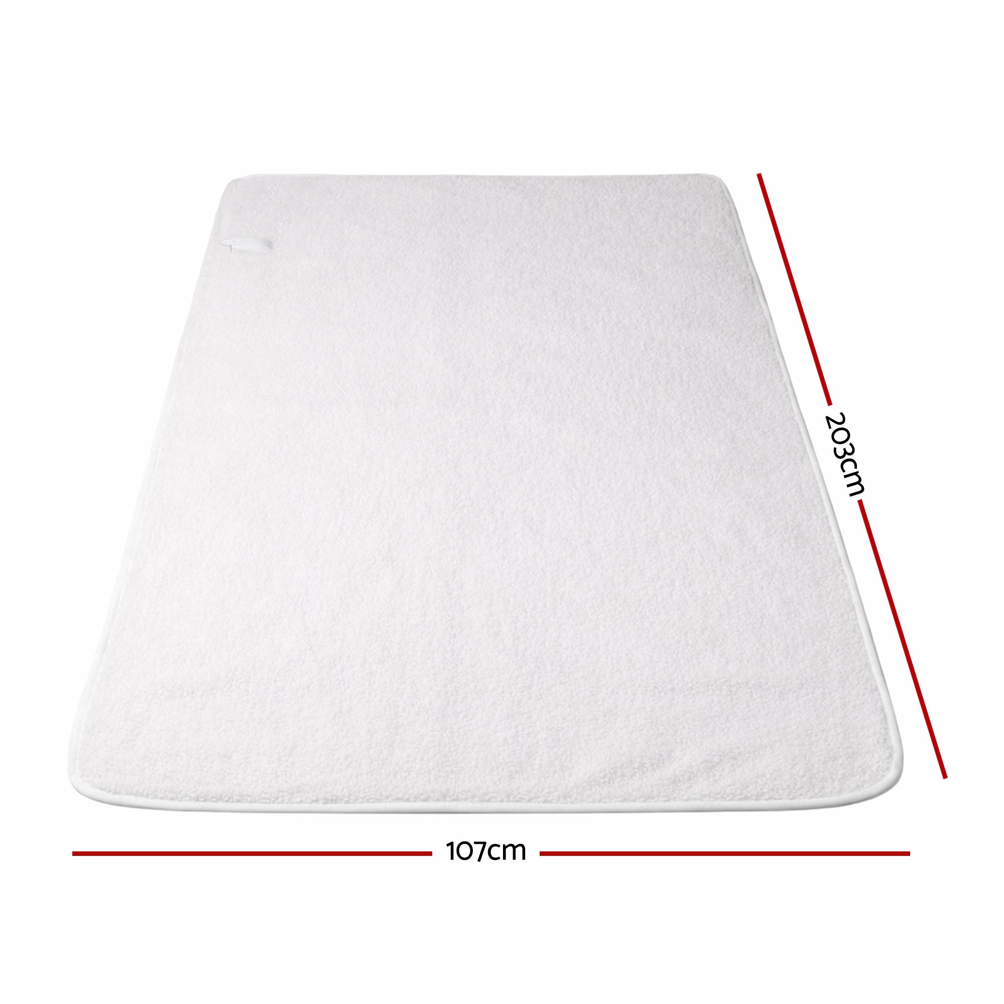 Giselle Electric Blanket LED Remote Sherpa Fleece Underlay Fully Fitted Machine Washable King Single EB-C-FL-LCD-KS