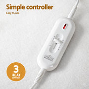 Giselle Electric Blanket King Single Heated Fully Fitted Washable Pad Winter Warm EB-C-POLY-MC-KS