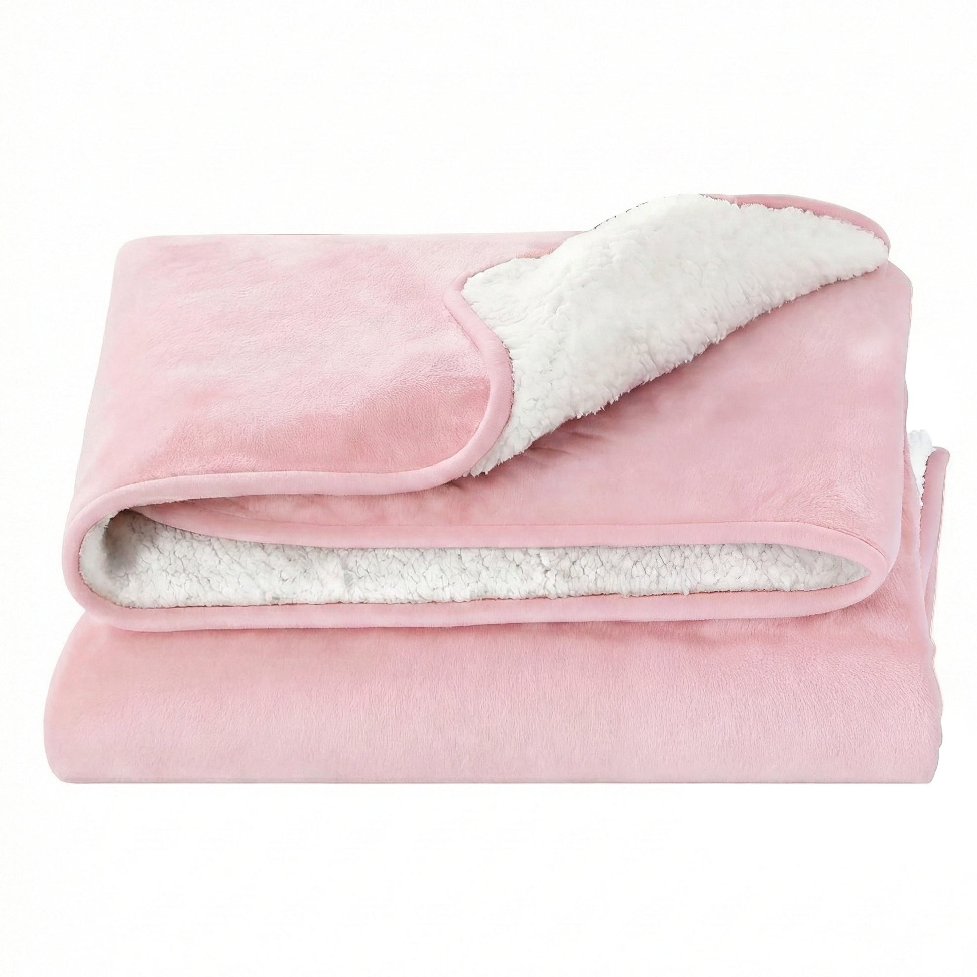 Giselle Electric Throw Rug Double Size 200x180cm Fleece Flannel Heated Blanket Pink EB-C-THROW-DS-200-PK