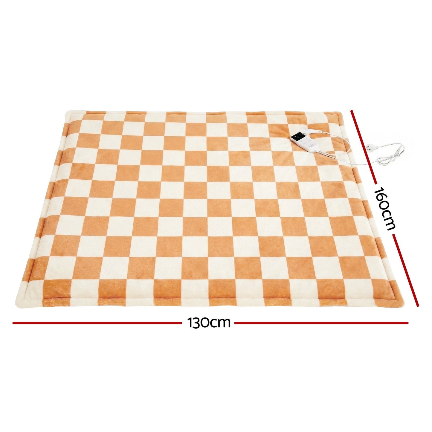 Giselle Electric Throw Rug Dual Side Fleece Flannel Heated Blanket Yellow EB-C-THROW-RUG-DS-CKYL