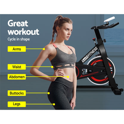 Everfit Spin Bike Exercise Bike Flywheel Cycling Home Gym Fitness Indoor Cardio EB-E-SPIN-01-BK