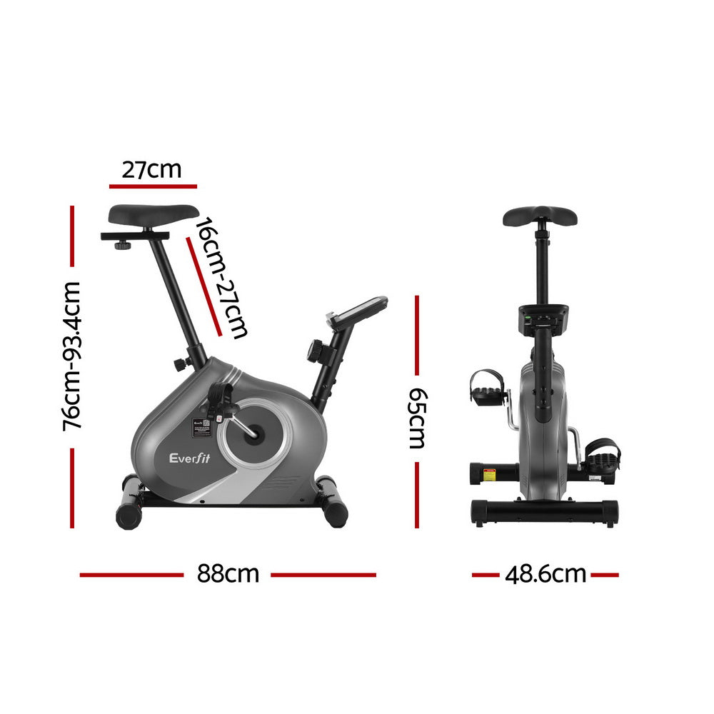 Everfit Under Desk Exercise Bike Magnetic Resistance Cardio workouts 120kg Capacity EB-F-DB-01-BK