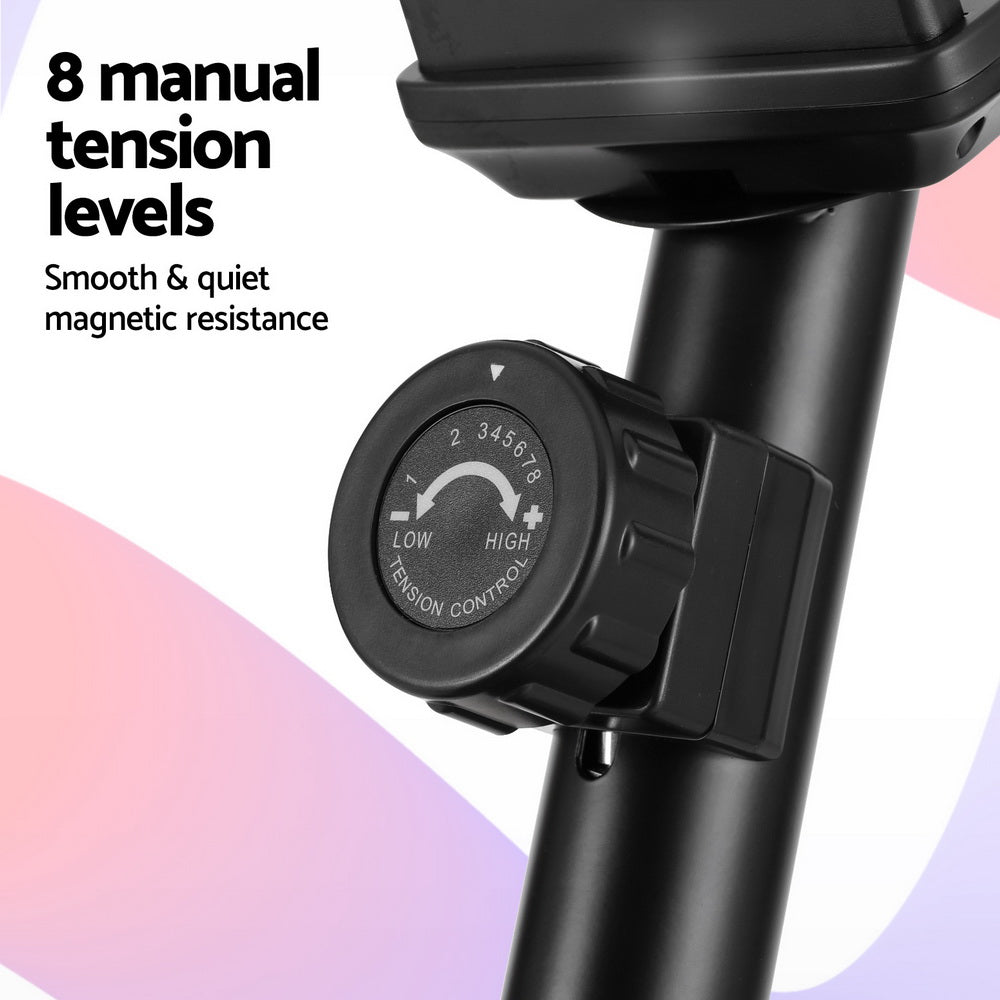 Everfit Under Desk Exercise Bike Magnetic Resistance Cardio workouts 120kg Capacity EB-F-DB-01-BK