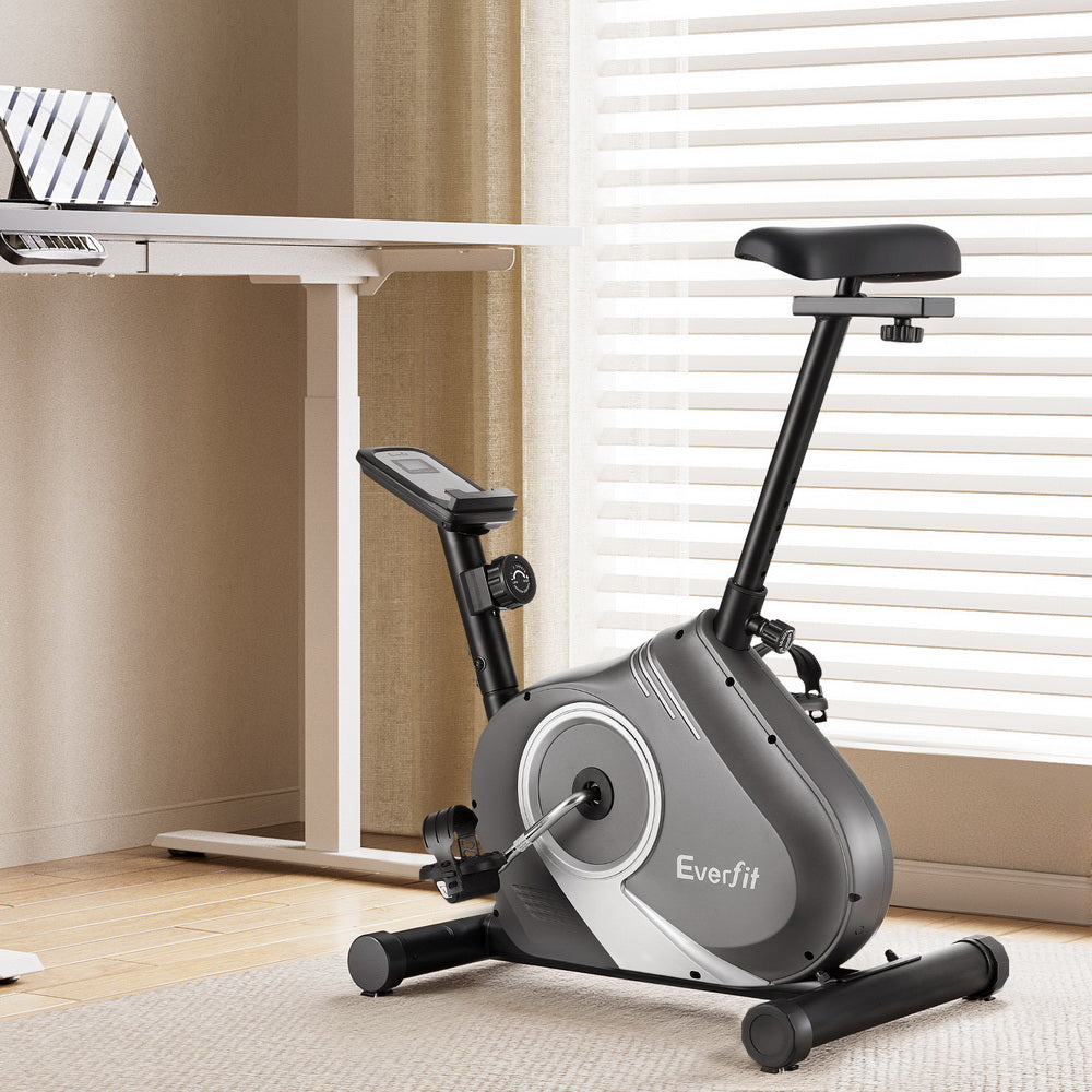 Everfit Under Desk Exercise Bike Magnetic Resistance Cardio workouts 120kg Capacity EB-F-DB-01-BK