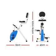 Everfit Under Desk Exercise Bike Magnetic Resistance X-bike Workouts 100kg Capacity EB-F-DB-02-BK