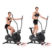 Everfit Exercise Bike 4 in 1 Elliptical Cross Trainer Home Gym Indoor Cardio EB-F-ELLI-03-4IN-BK