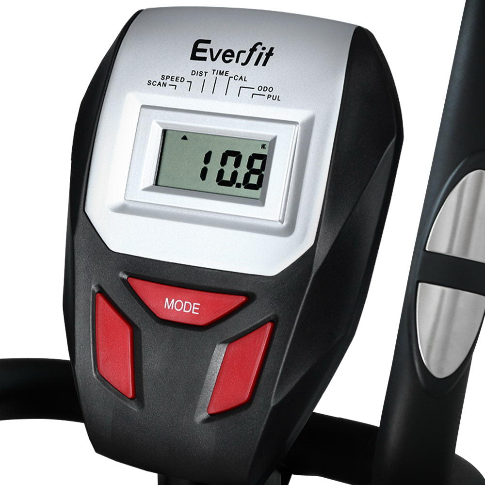 Everfit Exercise Bike Elliptical Cross Trainer Home Gym Fitness Machine LCD EB-F-MB-01-BK