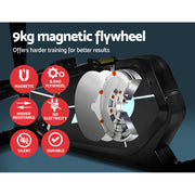 Everfit Exercise Bike Elliptical Cross Trainer Home Gym Fitness Machine 100kg EB-F-MB-03-BK