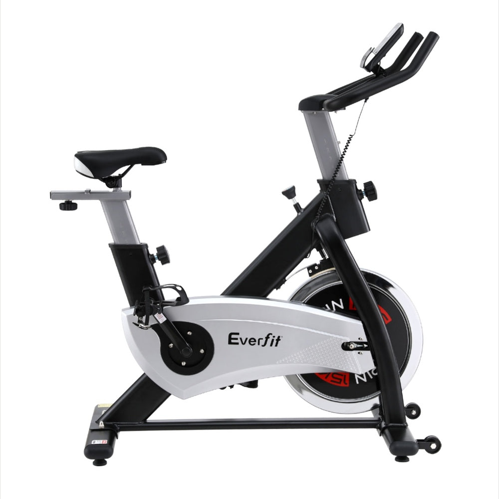 15kg Flywheel Spin Bike Everfit Exercise Bike Home Gym Fitness 120KG Capacity EB-F-SPIN-15-SI
