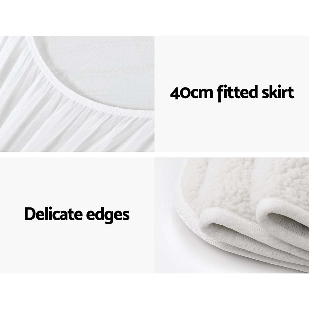 Giselle Bedding Double Size Electric Blanket Fleece EB-FL-LCD-D