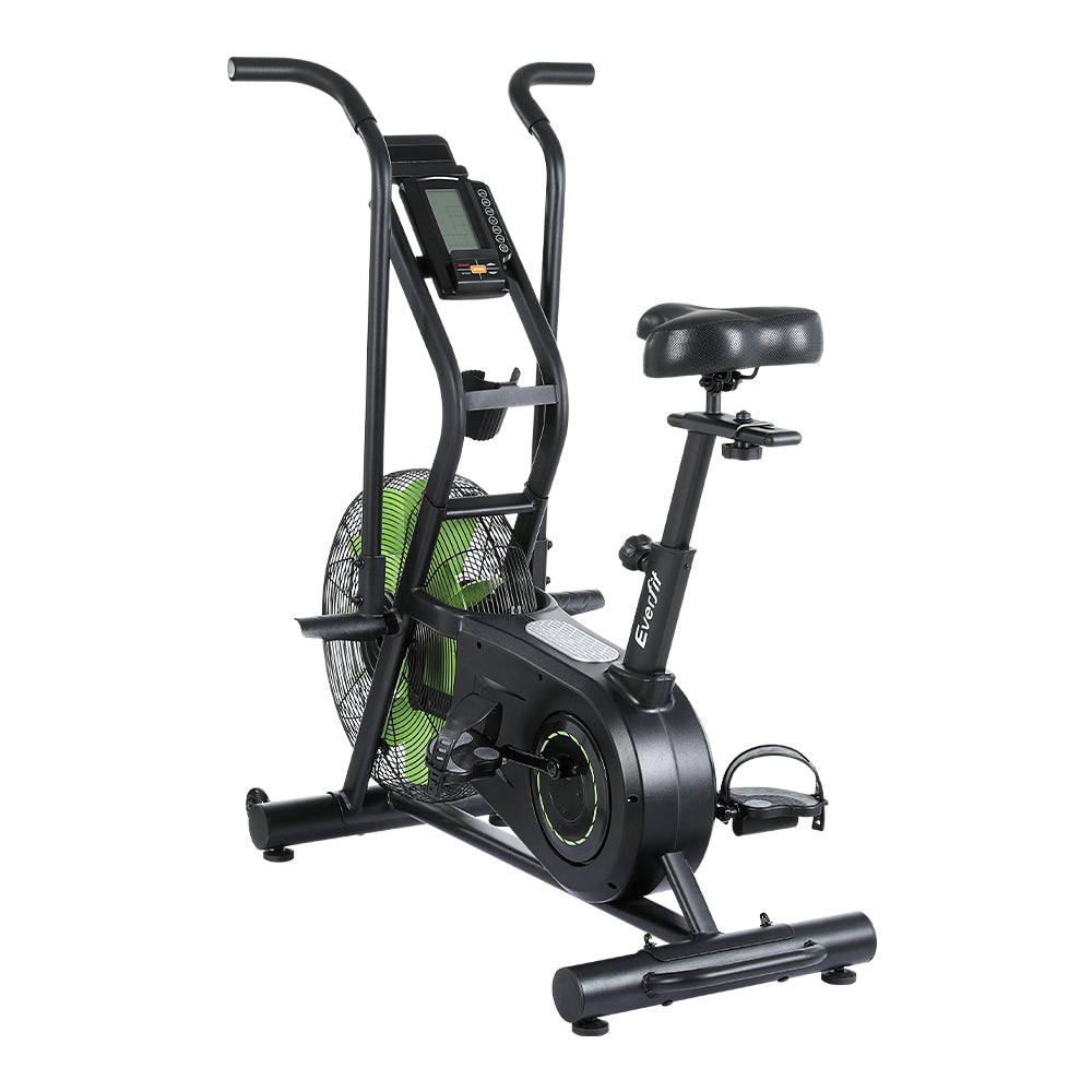 Everfit Air Bike Dual Action Exercise Bike Fitness Home Gym Cardio EB-H-AB-01-BK-AB