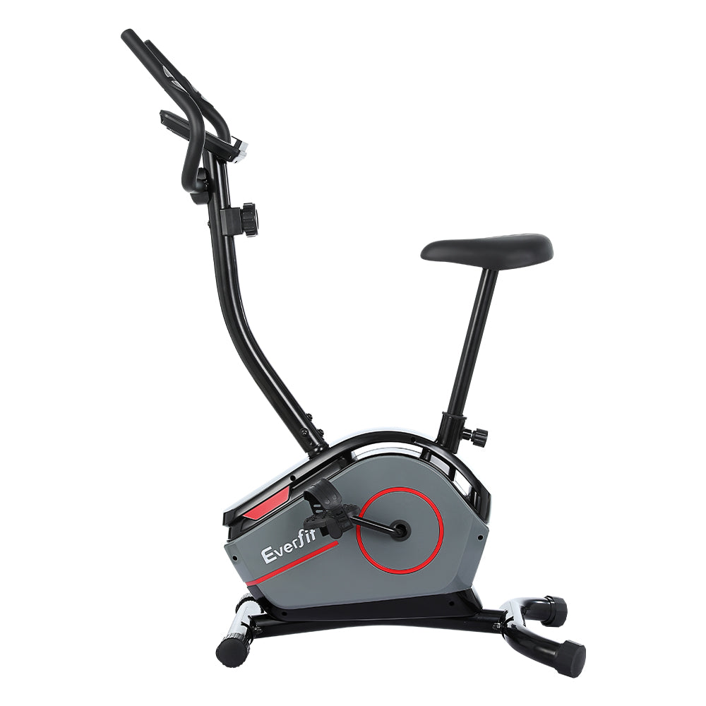 Everfit Magnetic Exercise Bike 8 Levels Upright Bike Fitness Home Gym Cardio EB-H-MB-04-BK