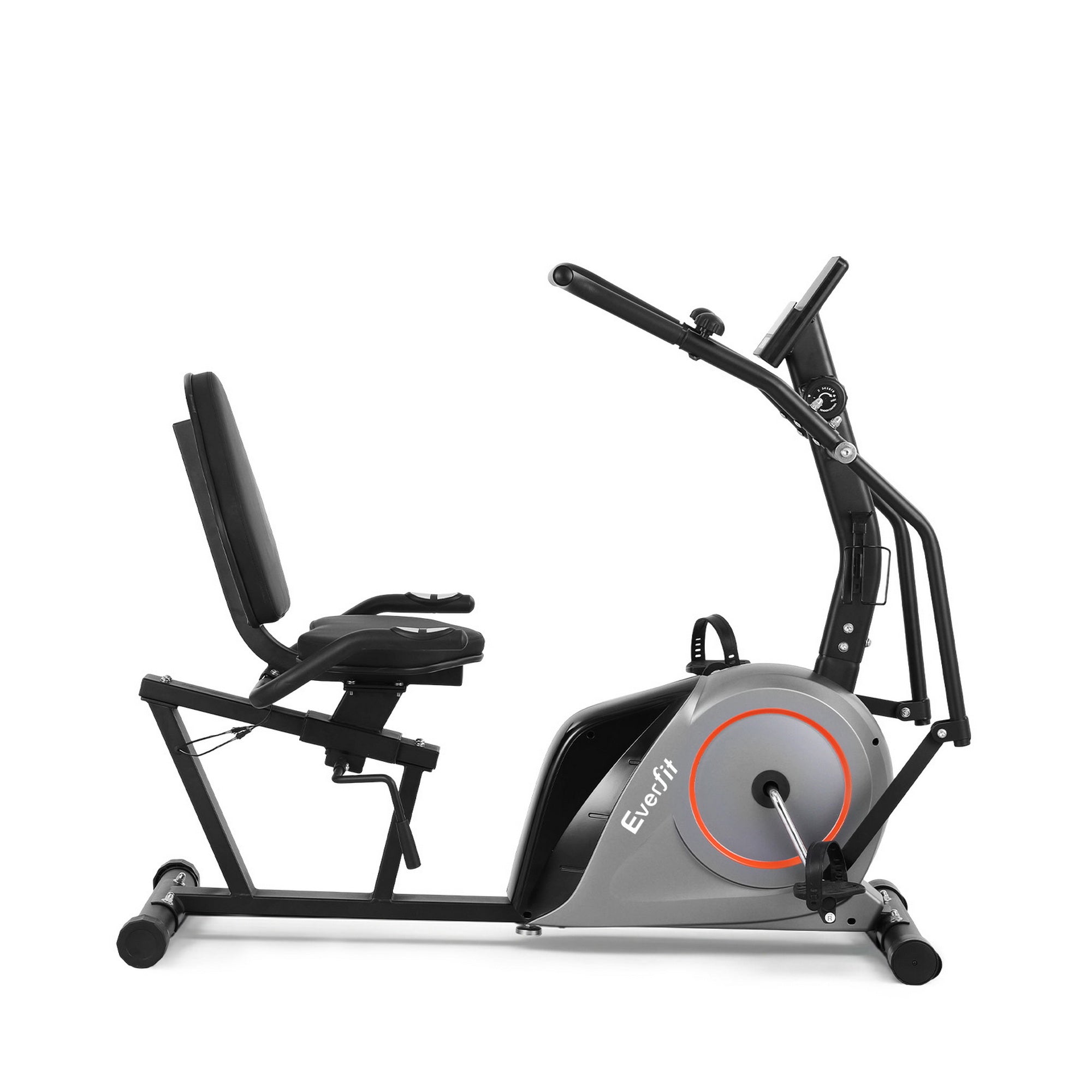 Everfit Exercise Bike Recumbent Cycling Magnetic Bluetooth App Connect Home Gym EB-H-RB-04-BK