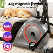 Everfit Exercise Bike Recumbent Cycling Magnetic Bluetooth App Connect Home Gym EB-H-RB-04-BK