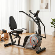 Everfit Exercise Bike Recumbent Cycling Magnetic Bluetooth App Connect Home Gym EB-H-RB-04-BK