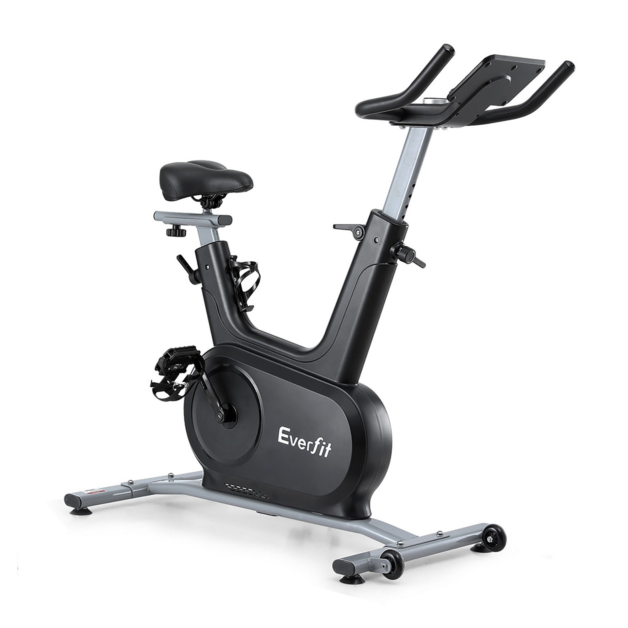 Everfit Exercise Bike Spin Bike Electromagnetic Smart Home Fitness 24-Level Resistance 120kg Bluetooth EB-I-EM-S800-BK