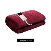 Giselle Electric Throw Rug Heated Blanket Fleece Red EB-THROW-RUG-BGD