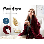 Giselle Electric Throw Rug Heated Blanket Fleece Red EB-THROW-RUG-BGD