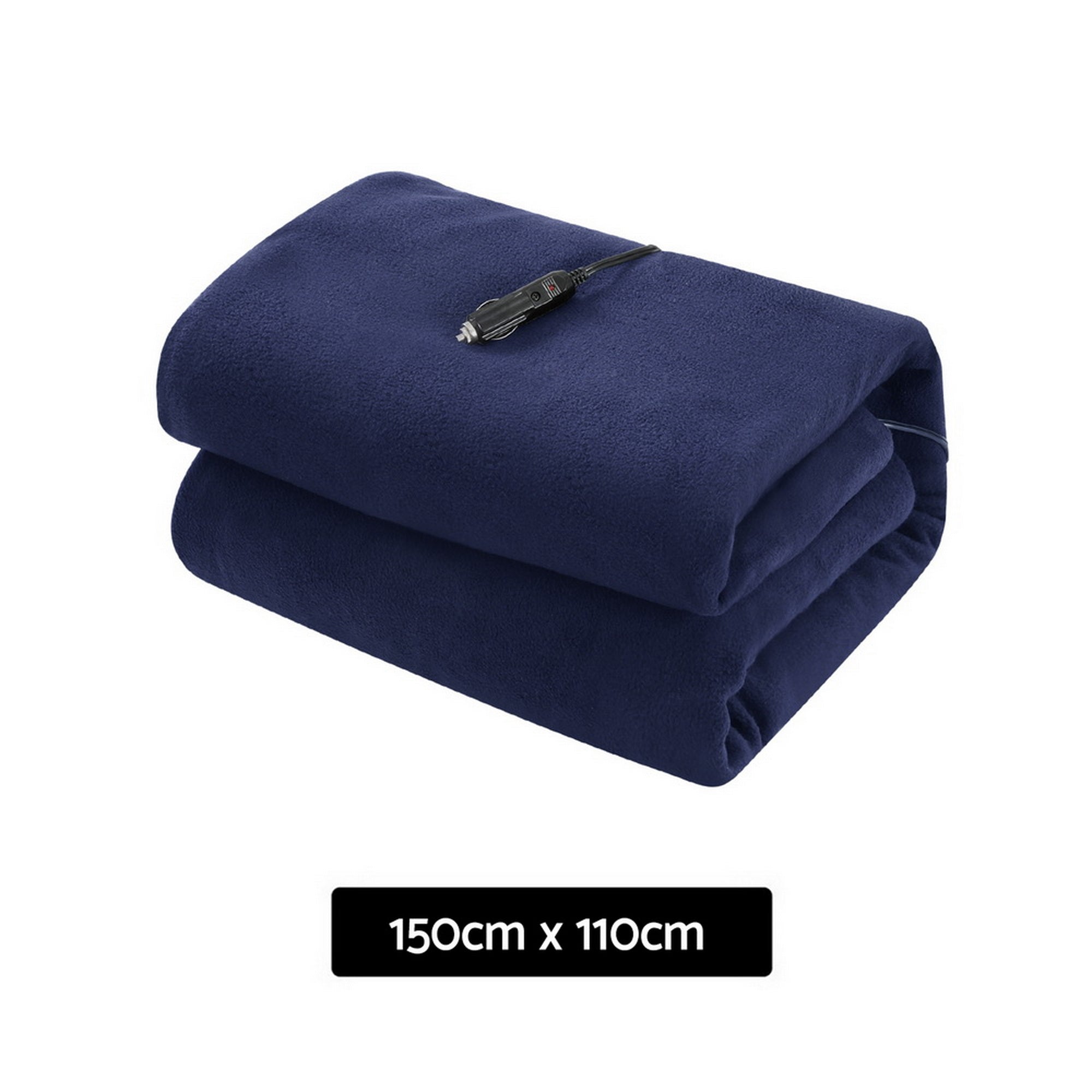 Giselle Electric Heated Blanket Car Truck Throw Rug Travel Camping 12V DC Aut EB-THROW-RUG-CAR-BL