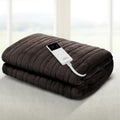 Giselle Bedding Electric Throw Blanket - Chocolate EB-THROW-RUG-CBR
