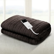Giselle Bedding Electric Throw Blanket - Chocolate EB-THROW-RUG-CBR