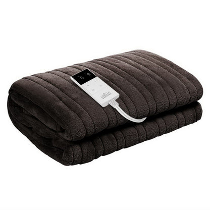 Giselle Bedding Electric Throw Blanket - Chocolate EB-THROW-RUG-CBR