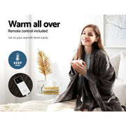 Giselle Bedding Electric Throw Blanket - Chocolate EB-THROW-RUG-CBR