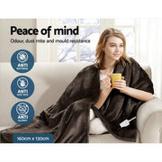 Giselle Bedding Electric Throw Blanket - Chocolate EB-THROW-RUG-CBR