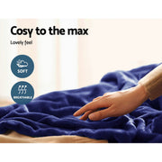 Giselle Bedding Electric Throw Blanket - Navy EB-THROW-RUG-NVB