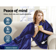 Giselle Bedding Electric Throw Blanket - Navy EB-THROW-RUG-NVB