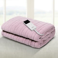 Giselle Electric Throw Rug Heated Blanket Fleece Pink EB-THROW-RUG-PK