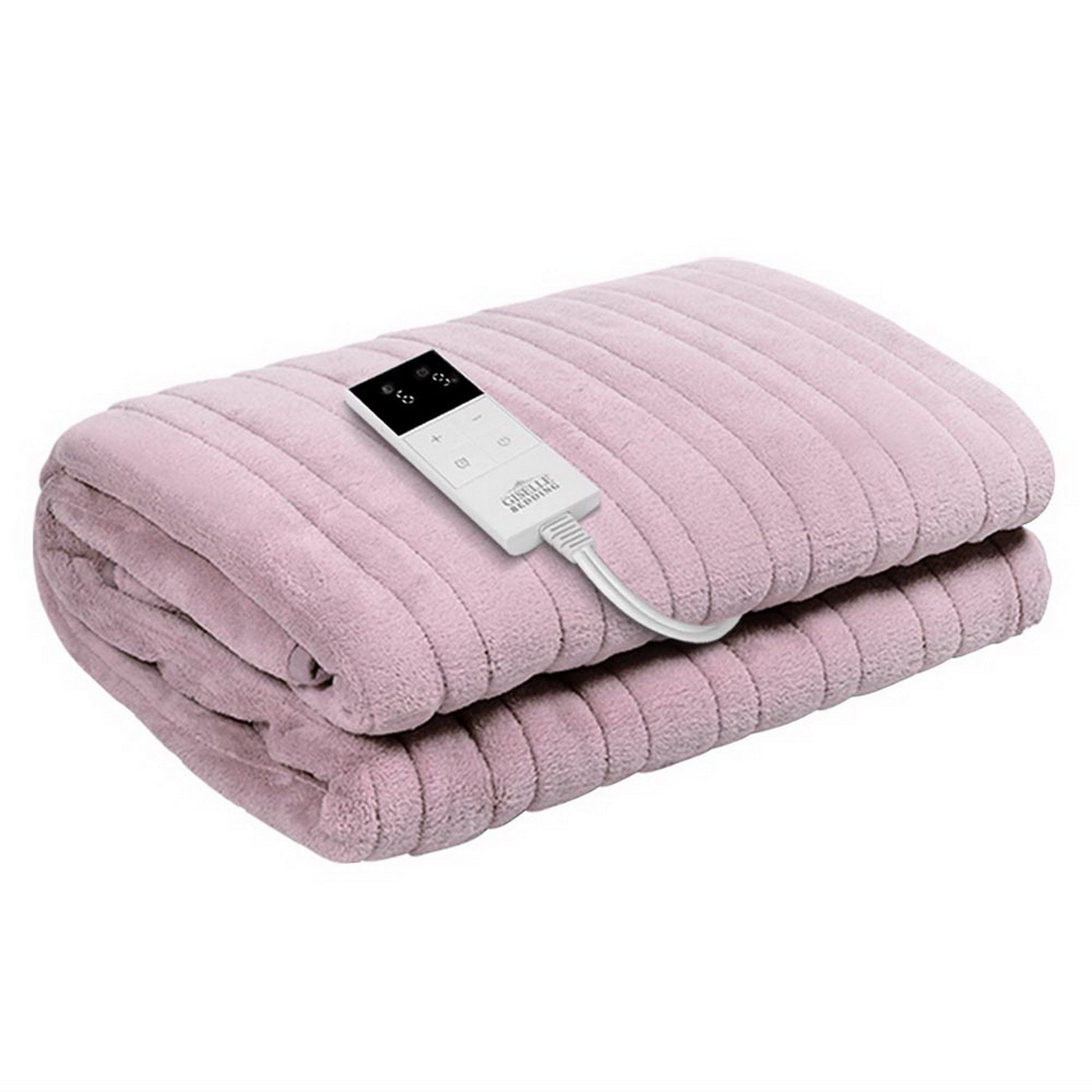 Giselle Electric Throw Rug Heated Blanket Fleece Pink EB-THROW-RUG-PK
