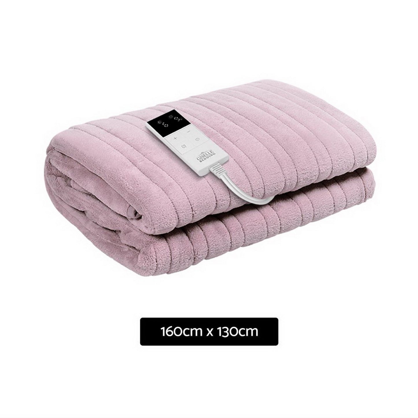 Giselle Electric Throw Rug Heated Blanket Fleece Pink EB-THROW-RUG-PK