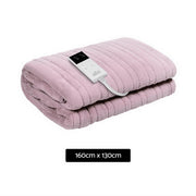 Giselle Electric Throw Rug Heated Blanket Fleece Pink EB-THROW-RUG-PK