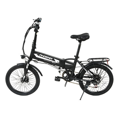 Phoenix 20 Inch Electric Bike Folding Urban Bicycle eBike Removable Battery EBIKE-20FD-201-BK