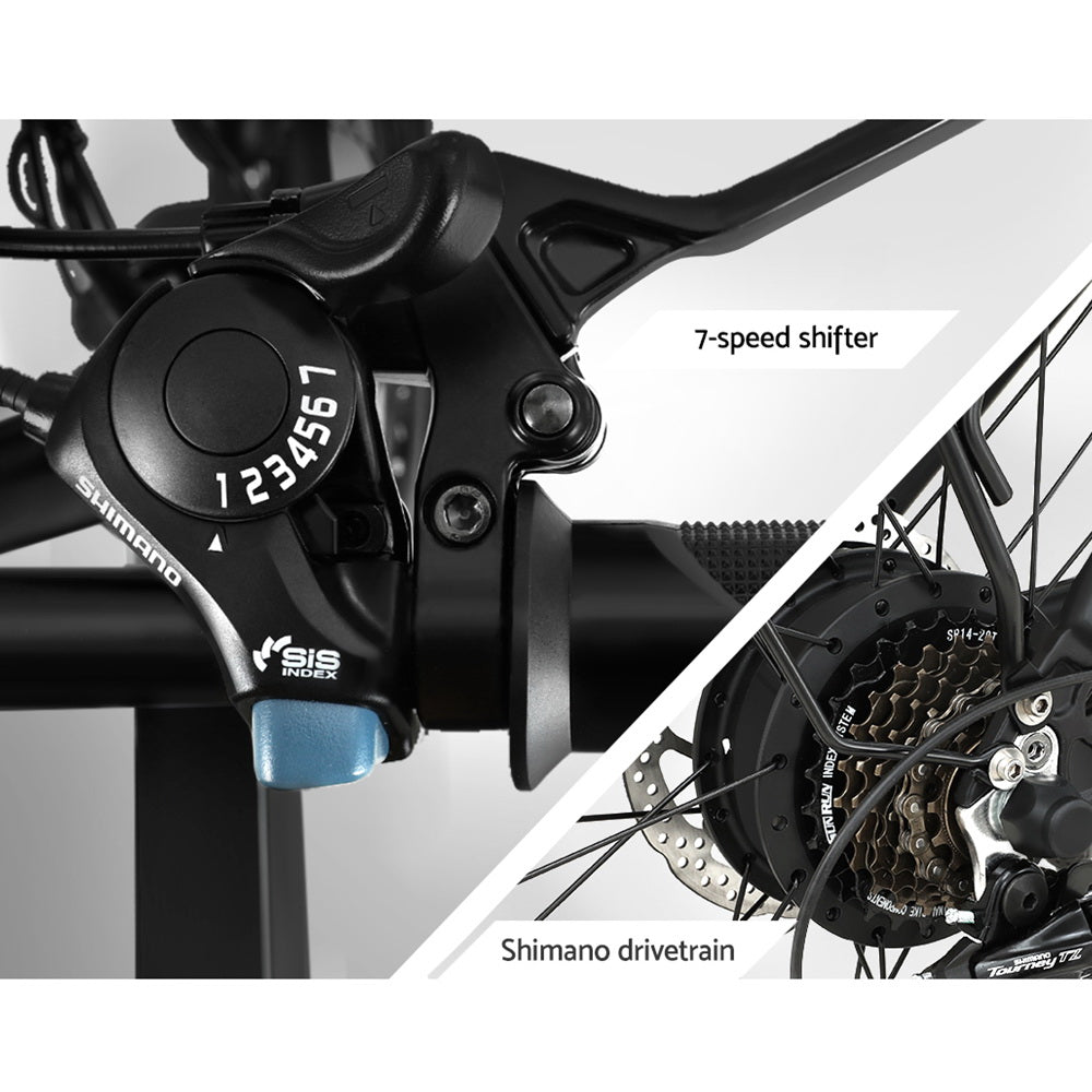Phoenix 20 Inch Electric Bike Folding Urban Bicycle eBike Removable Battery EBIKE-20FD-201-BK